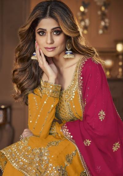 DN 9125 BY AASHIRWAD DESIGNER GEORGETTE PAKISTANI SALWAR SUIT WHOLESALER IN INDIA